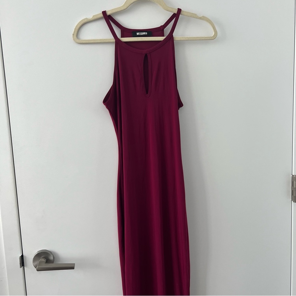 Slinky Keyhole Bodycon Dress